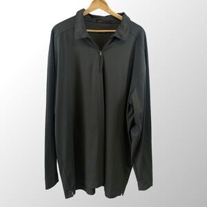 Tiger Woods Collection Mens XXL Long Sleeve 1/4 Zip Pullover Gray